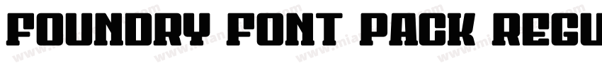 Foundry Font Pack Regular字体转换